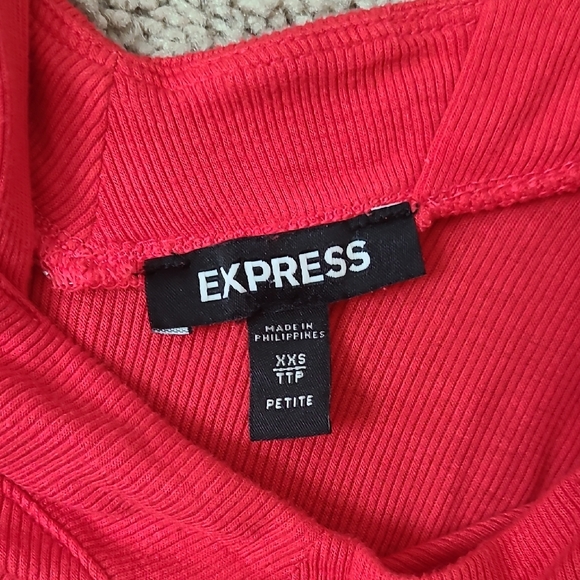 Express Fittes Long Sleeve Tie Shoulder Bodysuit - Picture 2 of 15